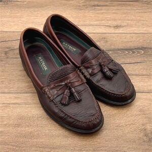 H.S. Trask‎ Tassel Loafers Men's Size 11.5 M Brown Leather Slip On Dress Shoes
